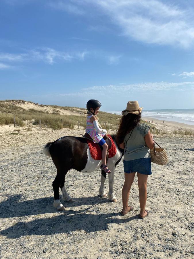 Mobil Home Happiness33 Dans Camping 5 Etoiles Acces Direct Plage Vendays Montalivet Buitenkant foto