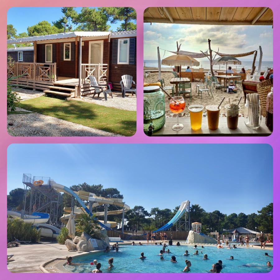 Mobil Home Happiness33 Dans Camping 5 Etoiles Acces Direct Plage Vendays Montalivet Buitenkant foto